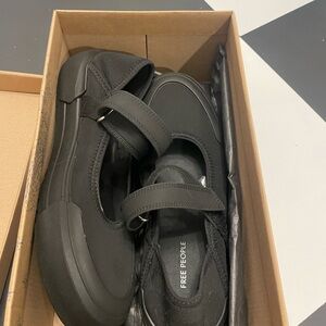 Free People Black Mary Jane's